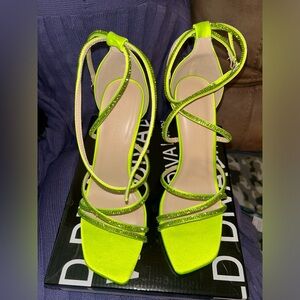 Brand new lime green heels 7.5